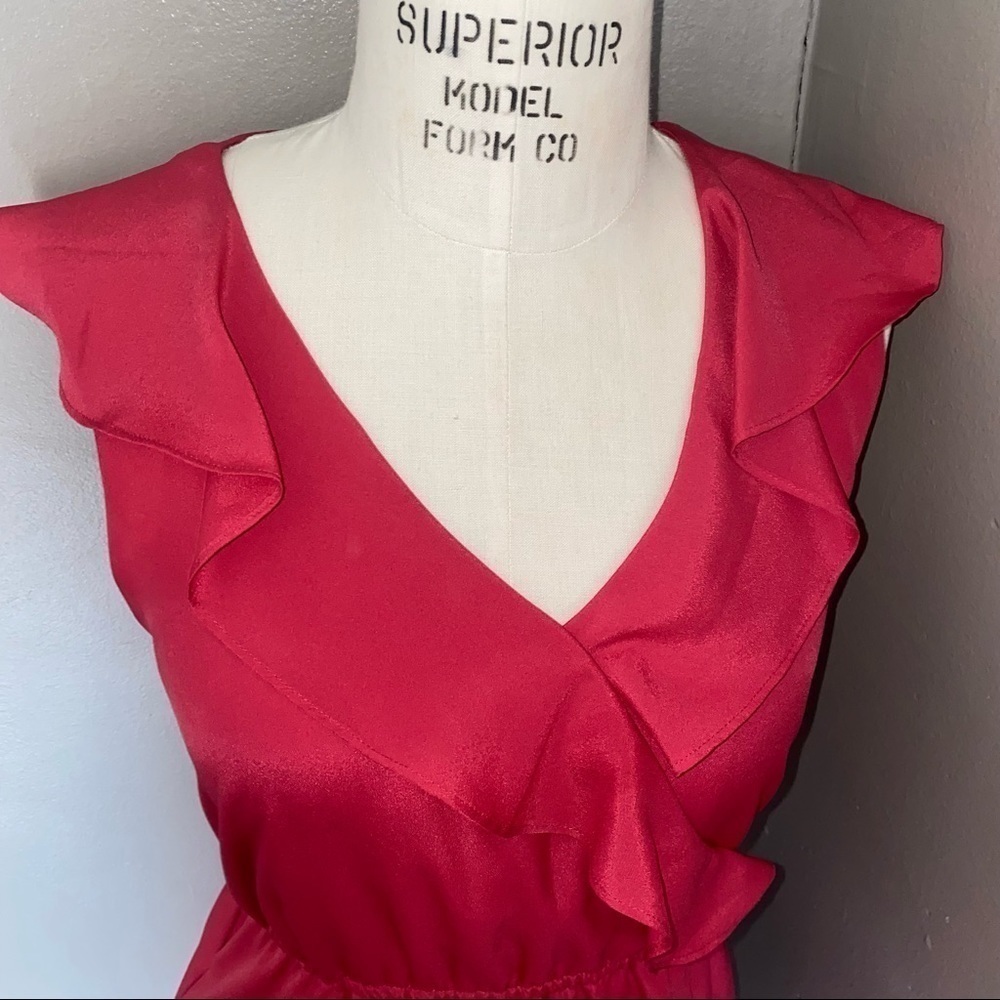 BCBGENERATION RUFFLE DRESS FRONT DRESS XS - Picture 7 of 10